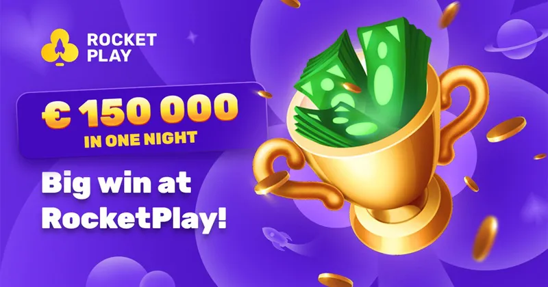 RocketPlay casino promotional banner